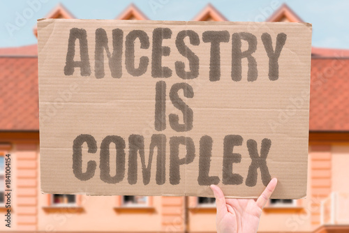 Fotografie "Ancestry Is Complex" Discussing how group identity definitions are evolving over time