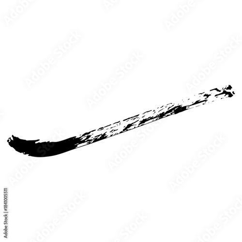 Hand drawn black ink brush strokes for grunge background design