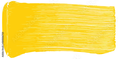 Yellow Paint Brush Stroke Texture