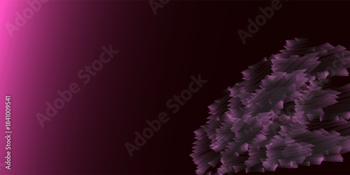 Abstract pink with black digital 3d glitch effect. Screen techy texture. Dispersion background.