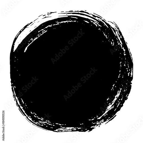 Hand drawn black ink brush strokes for grunge themed designs