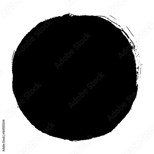 Hand drawn black ink brush strokes with grunge style for design use