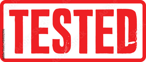 Authentic quality assurance transparent image stamp with a robust tested seal vector graphic