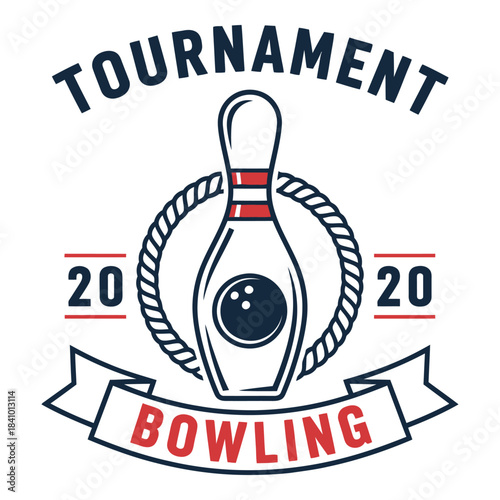 Tournament Bowling Graphic Design Template