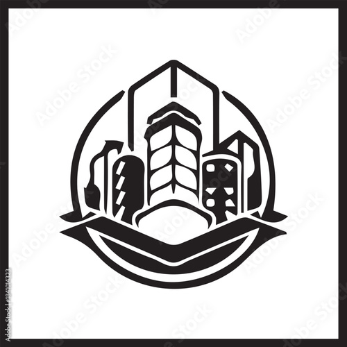 Real Estate Investment Logo | House Silhouette Vector