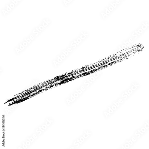 Hand drawn black brush strokes for grunge themed designs