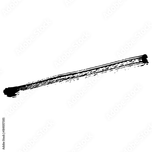 Hand drawn black ink brush strokes for grunge themed designs