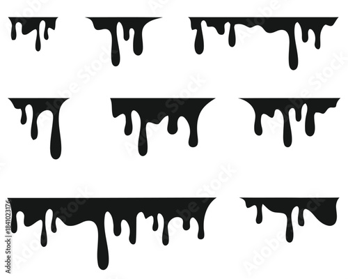 graphic, dripping, element, vector, illustration, slime, (99), goo, design, art, dark, black, sticky, liquid, elements, paint, drop, fluid, flow, background, creative, ink, drip, white, isolated, abst