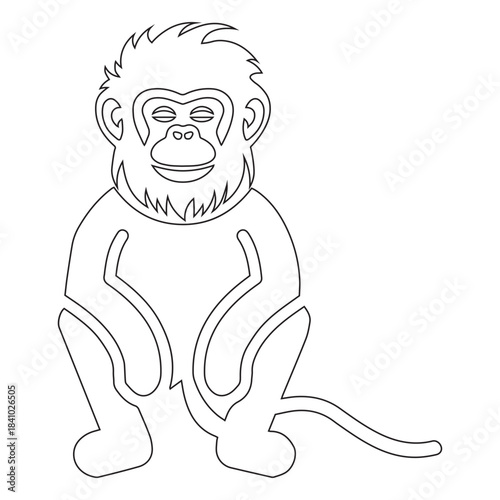 sitting monkey