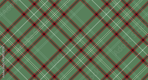 Classic green and brown tartan plaid pattern seamless textile background design