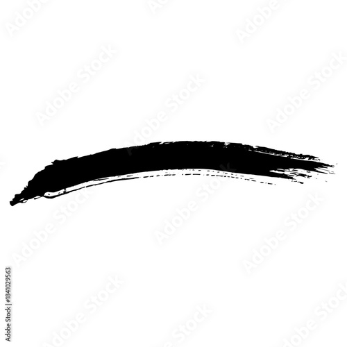 Hand drawn black brush strokes for grunge background designs