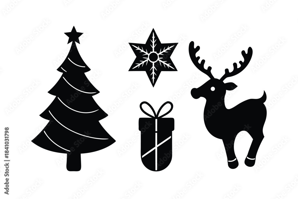 Naklejka premium raster-christmas-icon-collection-adapted-from-cris (1).eps