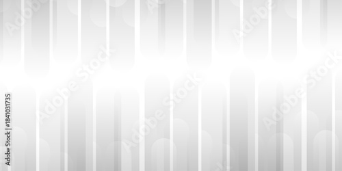 White and gray gradient curve abstract layout digital banner cover design. vector geometric technology triangle square minimal concept polygona overlapping texture background.	