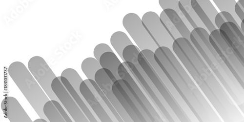 White and gray gradient curve abstract layout digital banner cover design. vector geometric technology triangle square minimal concept polygona overlapping texture background.	