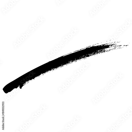 Hand drawn black ink brush strokes for grunge style backgrounds