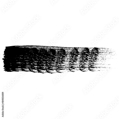 Hand drawn black ink brush strokes for grunge themed designs
