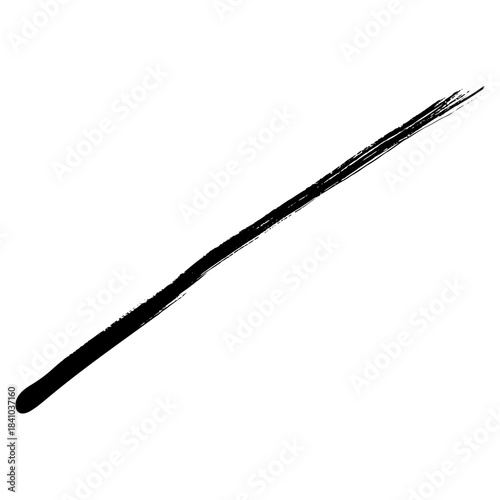 Hand drawn black ink brush strokes for creative design backgrounds