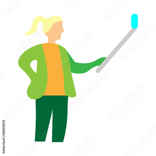 Millennial Vector Flat Icon Design