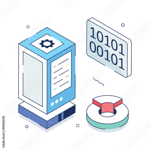 Take a look at this amazing isometric ion of server analysis