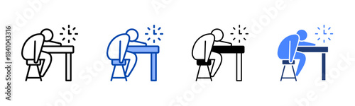 Sluggish icon set multiple style collection