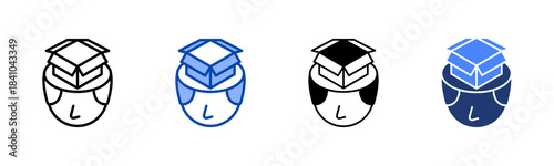 Empty Mind icon set multiple style collection