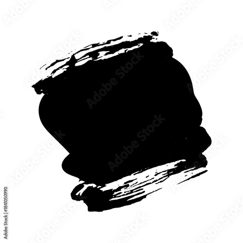 Hand drawn black ink brush strokes for background design