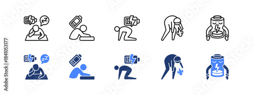 Low Energy with two styles, line and duotone icon.