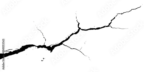Wall crack paper texture detail silhouette map of national land border design