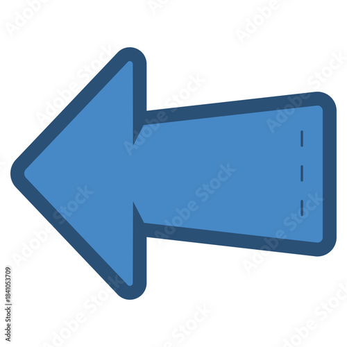 blue left arrow icon