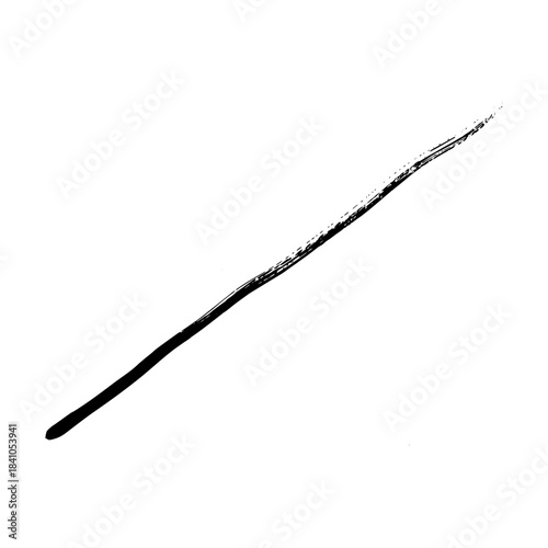 Hand drawn black brush strokes for grunge themed designs