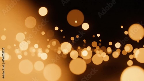 Warm Amber Bokeh Glow with Soft Atmospheric Depth