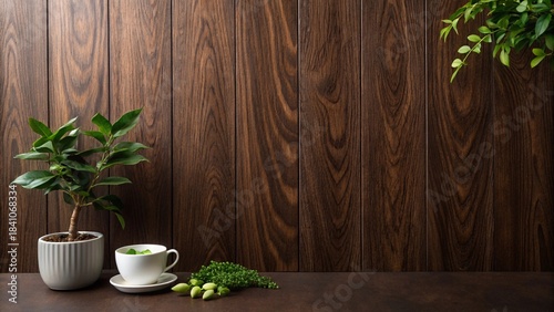 Walnut tree texture close up. Wide walnut wood texture background. Walnut veneer is used in luxury finishes.
