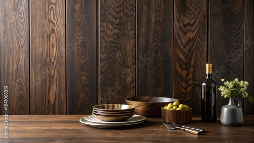 Walnut tree texture close up. Wide walnut wood texture background. Walnut veneer is used in luxury finishes.