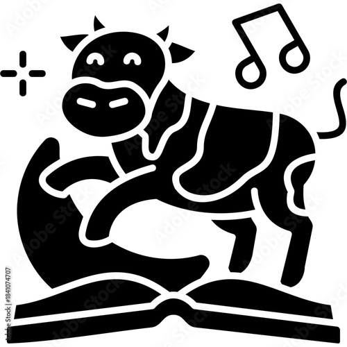 Glyph Solid Nursery Rhyme Icon