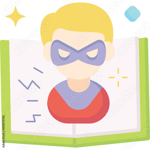 Superhero Book Illustration