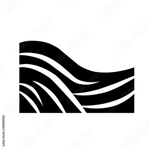 corner border with zebra pattern