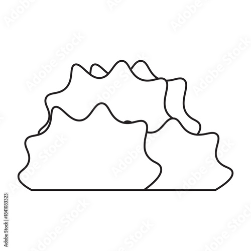 Cumulus Clouds line icon 