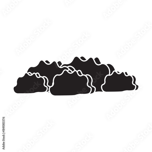 Stratocumulus Clouds glyph icon 
