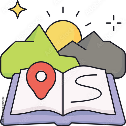 Adventure Book Sticker