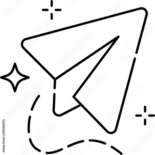 Line Art Instant Send Icon