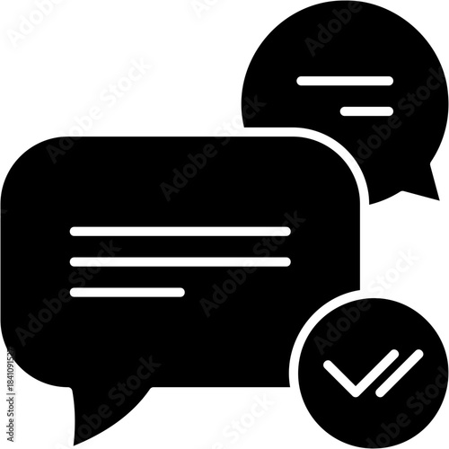 Glyph Solid Read Receipt Icon