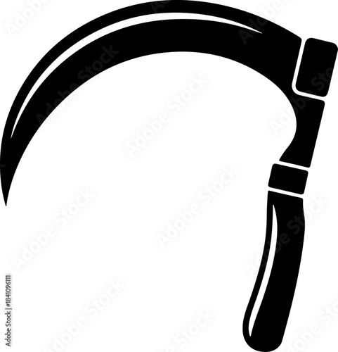 Grass Sickle silhouette vector illustration