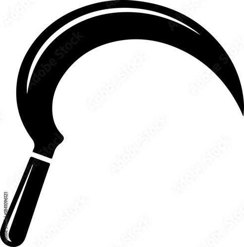 Grass Sickle silhouette vector illustration