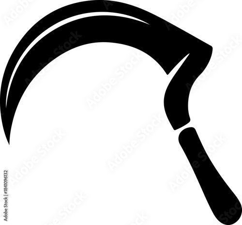 Grass Sickle silhouette vector illustration