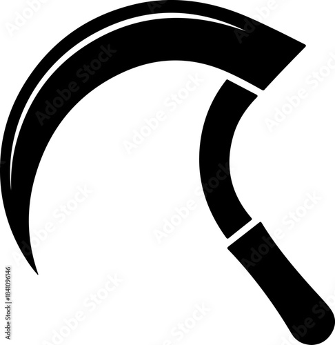Grass Sickle silhouette vector illustration