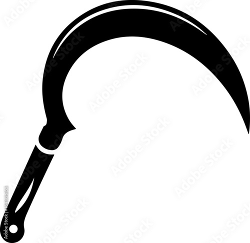 Grass Sickle silhouette vector illustration