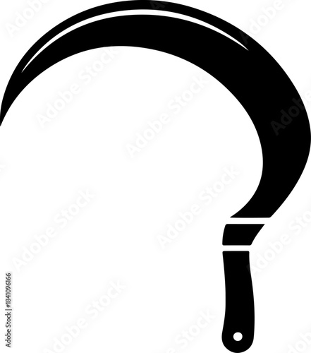 Grass Sickle silhouette vector illustration