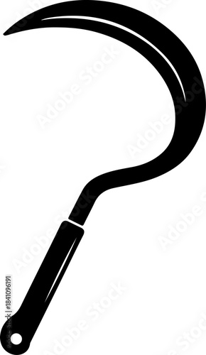 Grass Sickle silhouette vector illustration