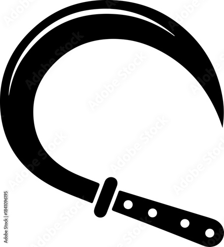 Grass Sickle silhouette vector illustration