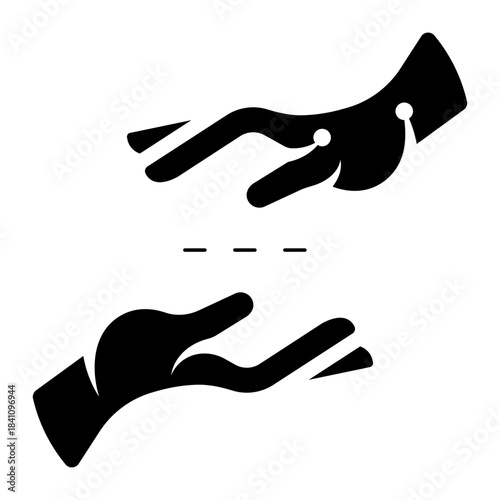 digital twin technology glyph icon